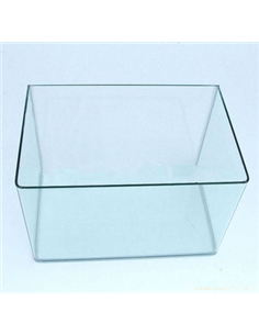 Aquário cantos redondos 45x28x30 float c/Tampa - 2104515