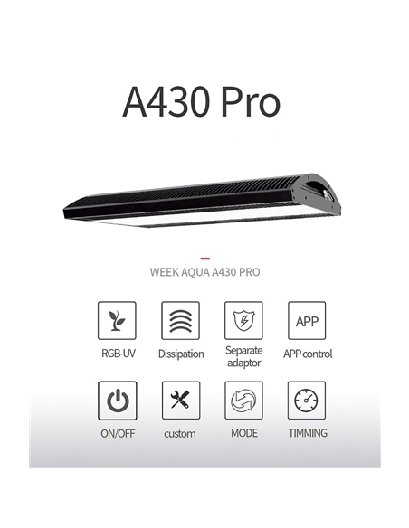 Weekaqua A430 PRO 120W , 140 Leds, 43cms #1 - 2105045