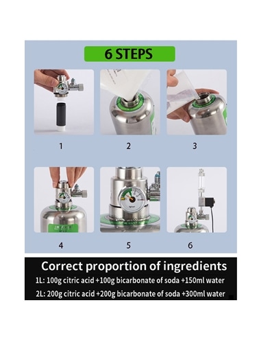 Kit Gerador de CO2 com Garrafa de Aço Inox #1 - 2105545