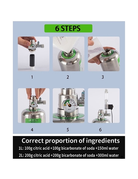 Kit Gerador de CO2 com Garrafa de Aço Inox #1 - 2105545