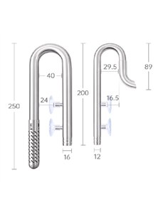 Kit Lily Pipe Inox, entrada 16 mm / saída, 16 mm - 2105791