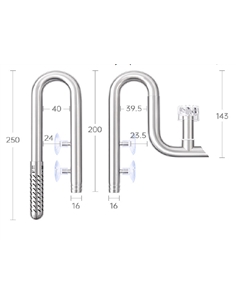Kit Lily Pipe Inox, entrada 16 mm / saída, 16 mm - 2105791 2