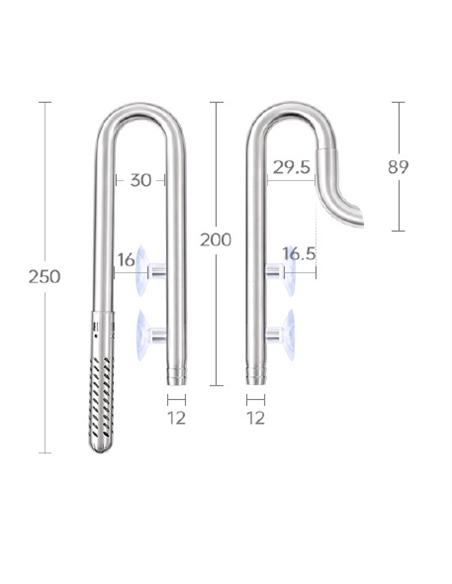 Kit Lily Pipe Inox, entrada 12 mm / saída, 12 mm - 2105790