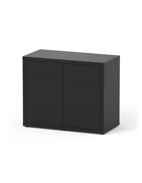 Móvel Aquatlantis Sublime 100x50x83 c/portas Preto Brilhante - 2105658