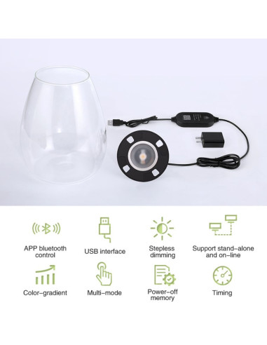 Wabi Kusa WEEK AQUA Mini7Pro-O LED Microlandscape - 3