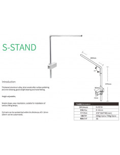 Suportes calha led Week Aqua - 1