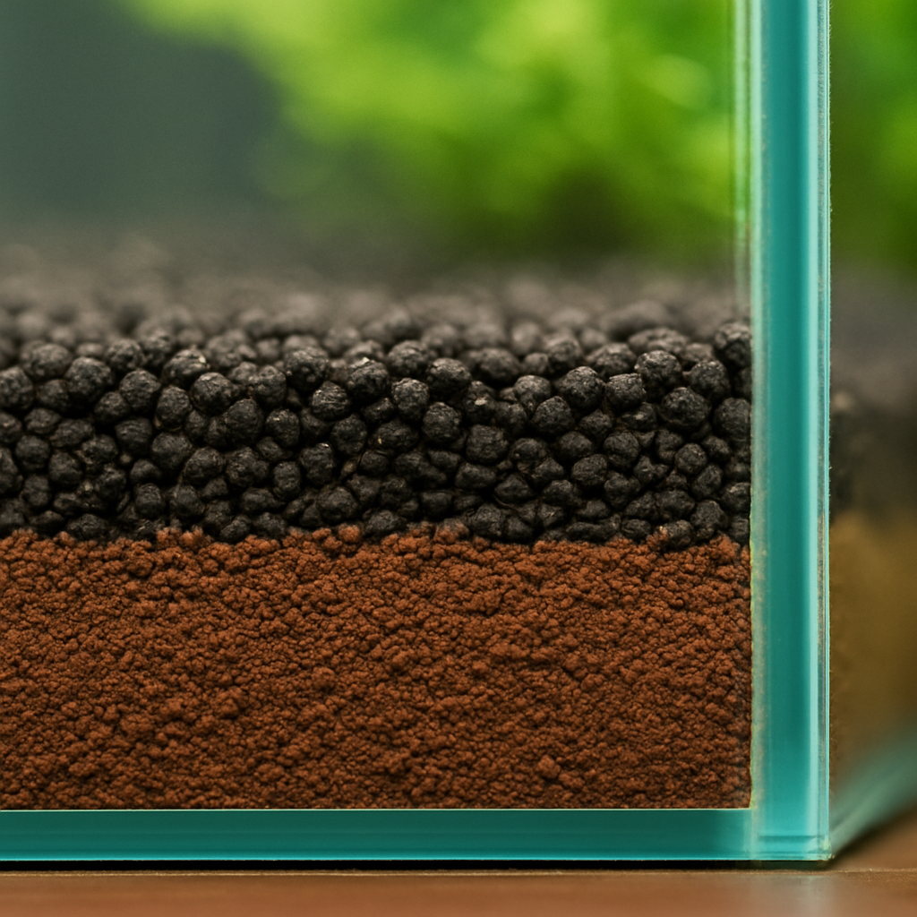 Substratos férteis para plantas de aquário